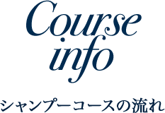 シャンプーコースの流れ